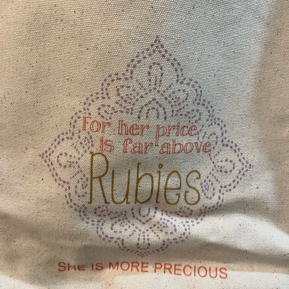 Thirty-One ~ Statement Canvas Mini Shopper with personalization - Picture 2 of 4